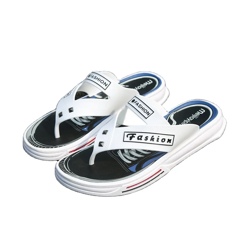 

Fashion outdoor soft bottom men's slippers durable quick-drying custom flip flops wholesale high quality, Customized color