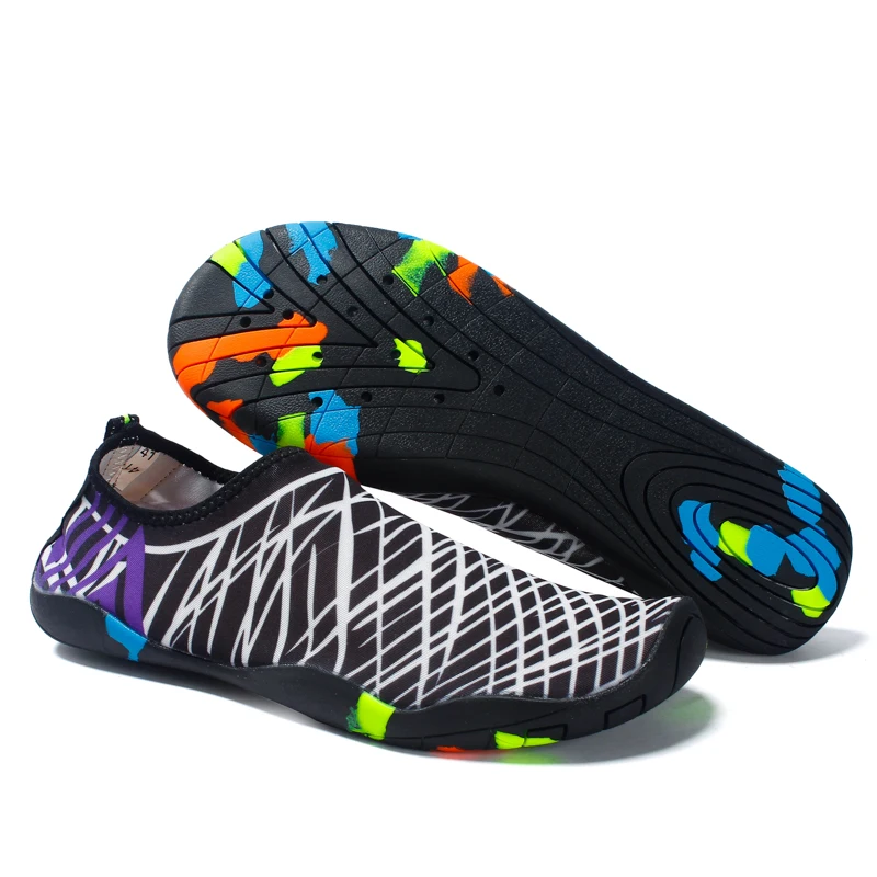 

Beach Snorkeling Sneakers Men Aqua Five Toes Finger Water Running Shoes, 4 colors