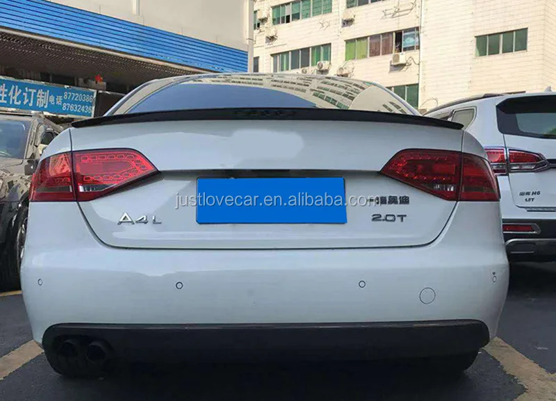 FOR AUDI A4 A4L B8 B8.5 CAR ABS REAR TRUNK SPOILER WING LIP 2009-2016