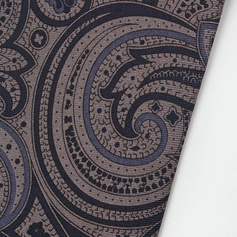 
Noble Men Vintage Dark Tone Classic Paisley Custom 100% Polyester Printed Necktie 