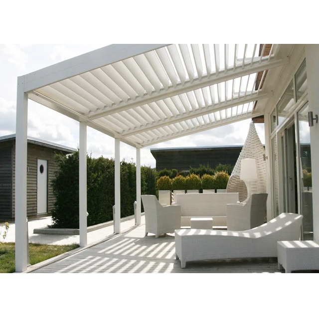 

China Factory offer new fashion pergola aluminium gazebo canopy pergola Aluminium automatic pergola motorized louver Roof