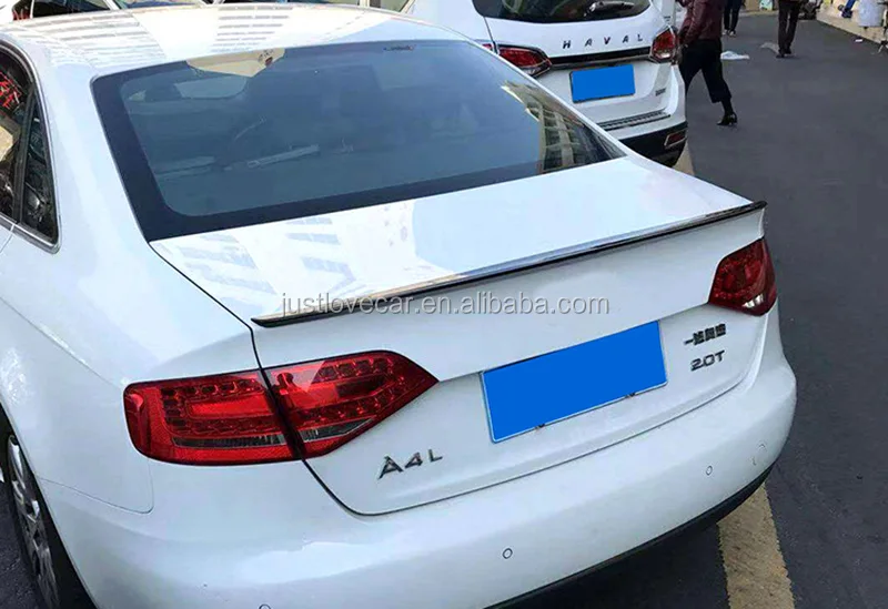 FOR AUDI A4 A4L B8 B8.5 CAR ABS REAR TRUNK SPOILER WING LIP 2009-2016