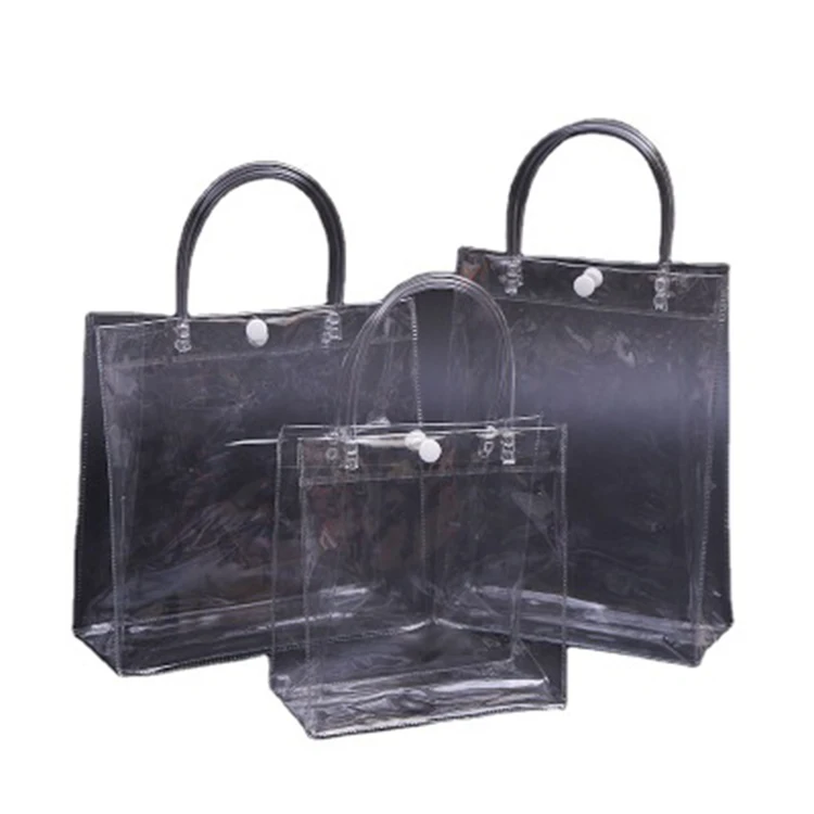 

High Quality Latest Designs Transparent Clear Women PVC Plastic Hand Bags