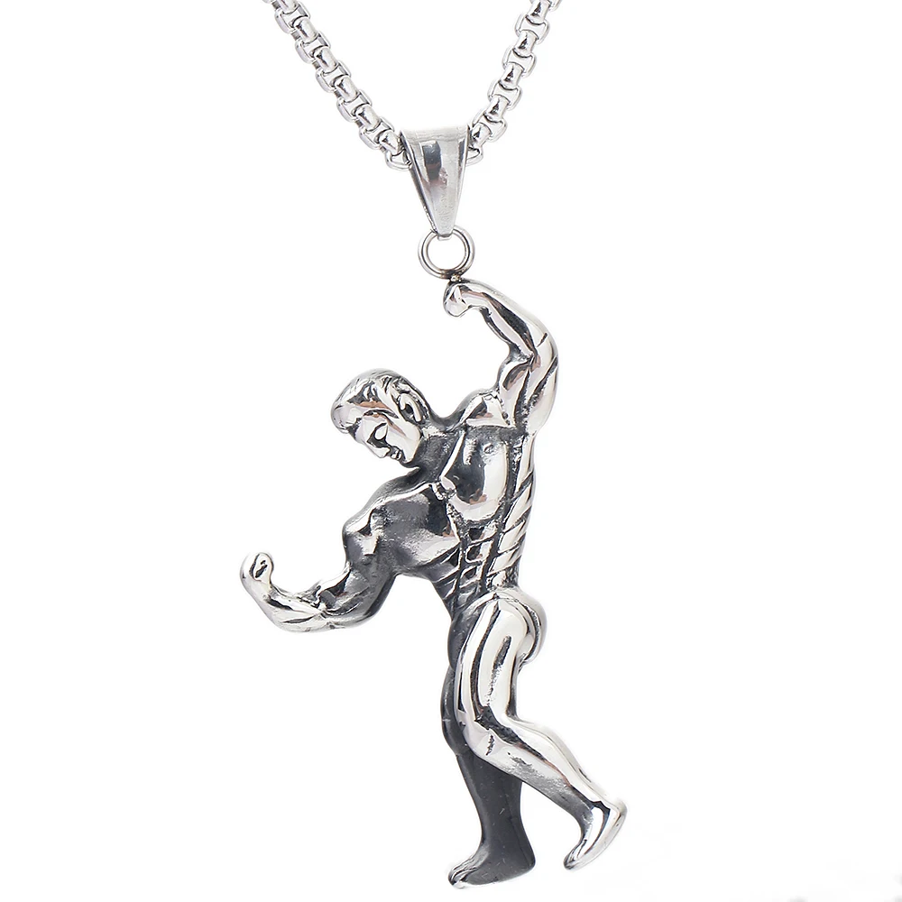 

Yiwu Factory Price Stainless Steel Men's Jewelry Of Punk Necklace Design