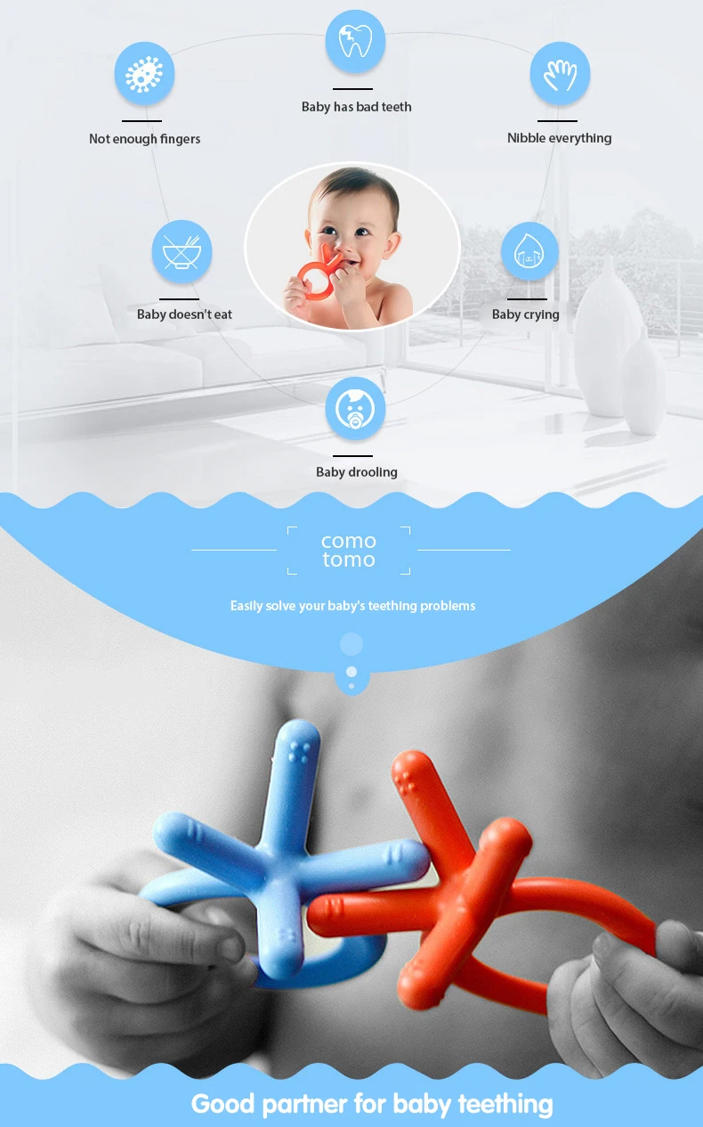 silicone teether baby