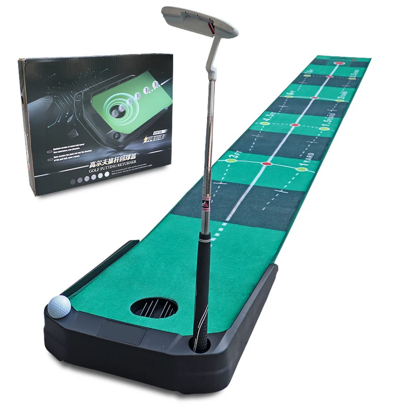 

Portable Golf Putting Training Mat Trainer Carpet Practice Set Ball Return Mini Golf Putting Green Fairway Gifts