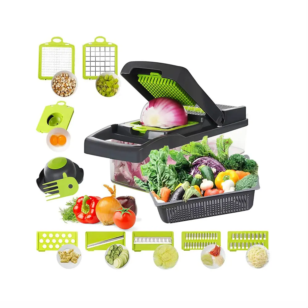 

12 in 1 Vegetable Chopper Mandoline Slicer Cutter Chopper and Grater