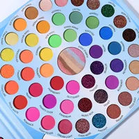 

Waterproof 51 Colors Round Designer Cute Matte Glitter Eyeshadow Palette
