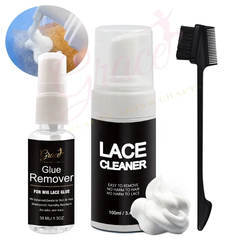 

New Foaming Cleaner Residue Remover Lace Cleanser for Human and Synthetic Hair