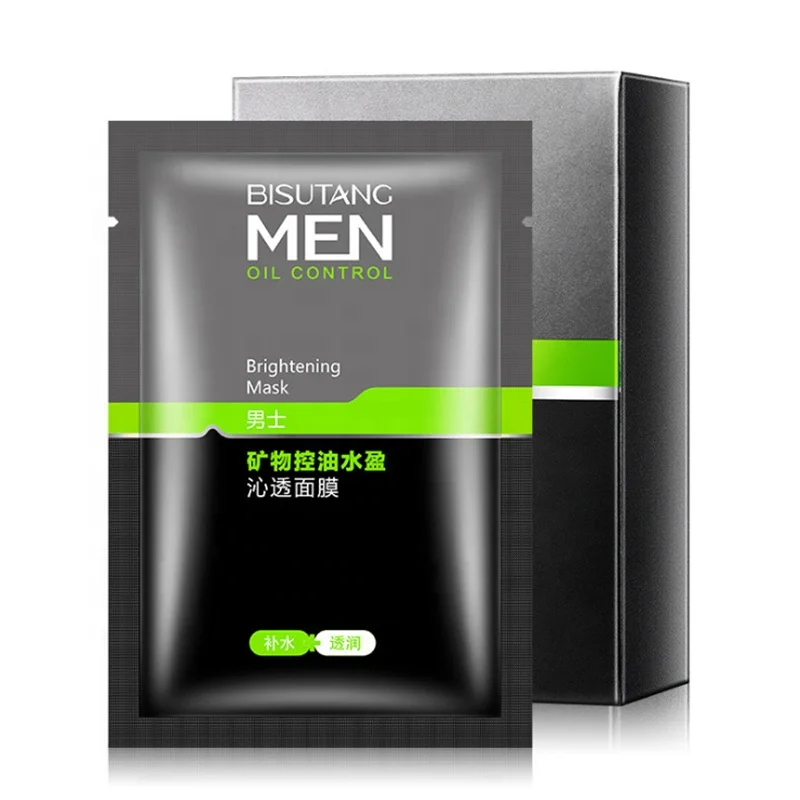 

OEM Mineral Oil Control Men's Professional Facial Mask Deep Cleansing Pore-Shrinking Moisturizing Nourishing Soothing Face Mask