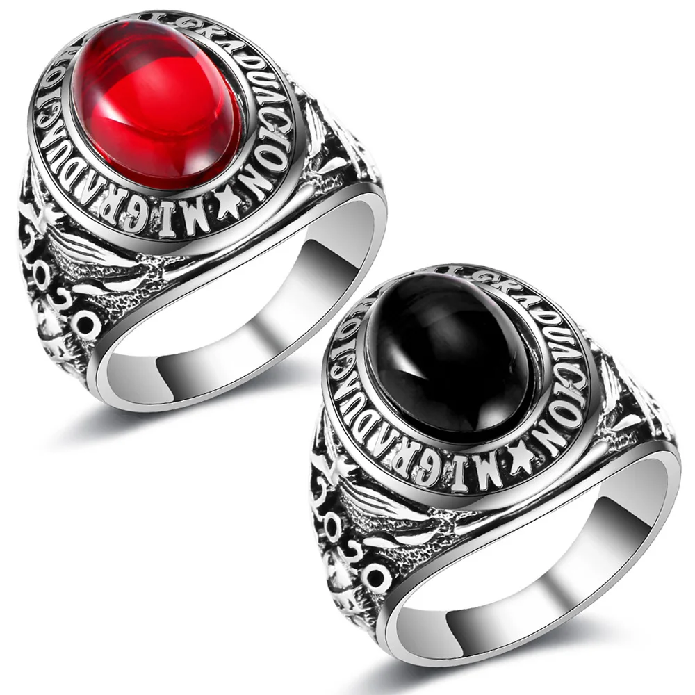 

Custom vintage pure silver rings black agate ring geometry ring