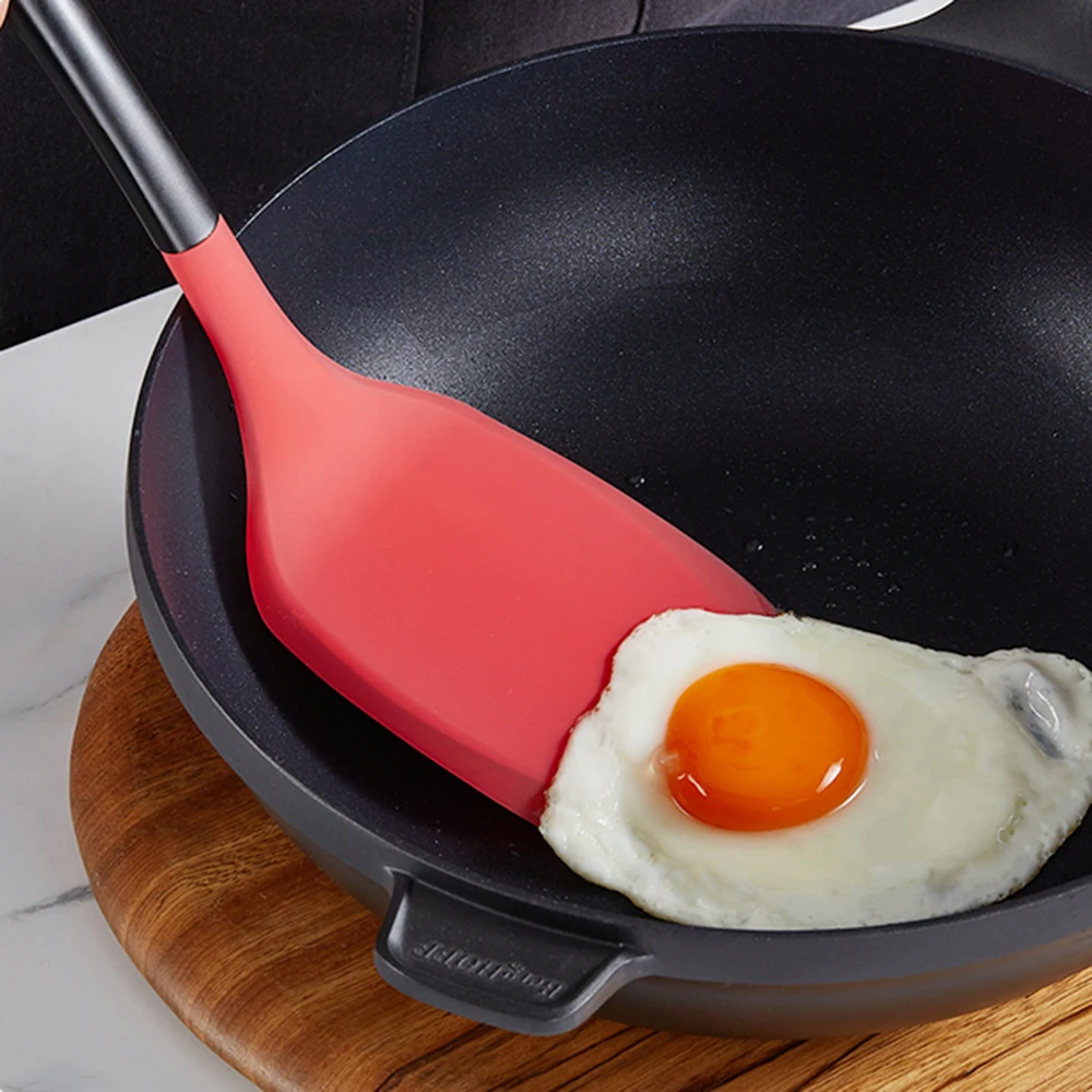 
Stainless steel handle Silicone soup ladle and turner kitchen utensils set of 2 