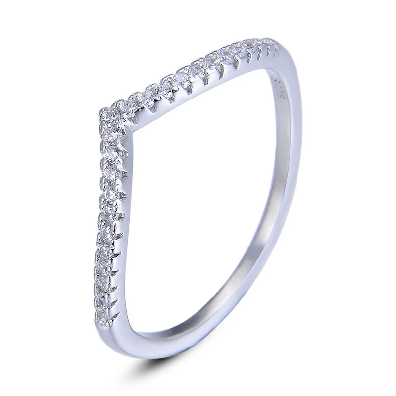 

wholesale high quality Zircon plating jewellery ring womens 925 sterling engagement diamond Wedding silver jewelry rings