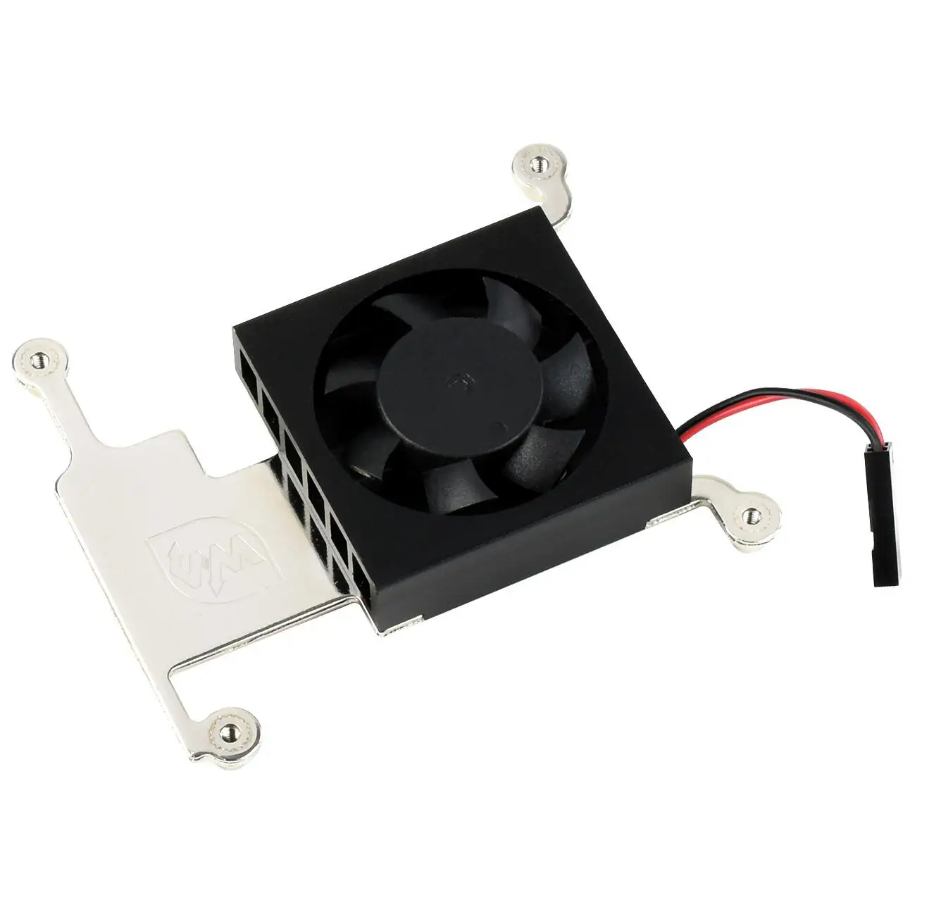 

Waveshare New Arrival Low Profile CPU Cooling Fan with Aluminum Alloy Bracket for Raspberry Pi 4B 3B+ 3B