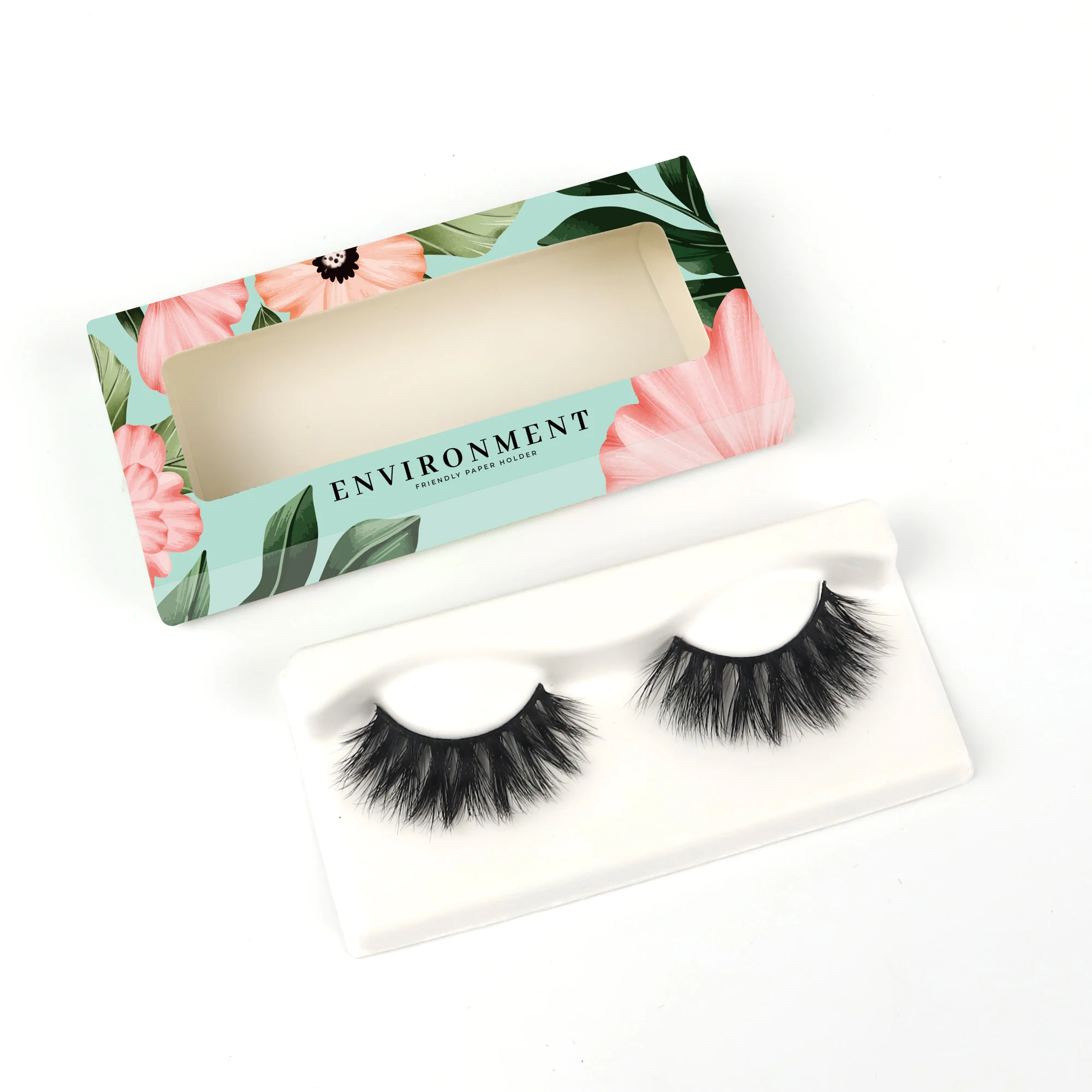 

free sample lash QD series 3D real mink cruelty free handmade mink eyelashes, Natural black