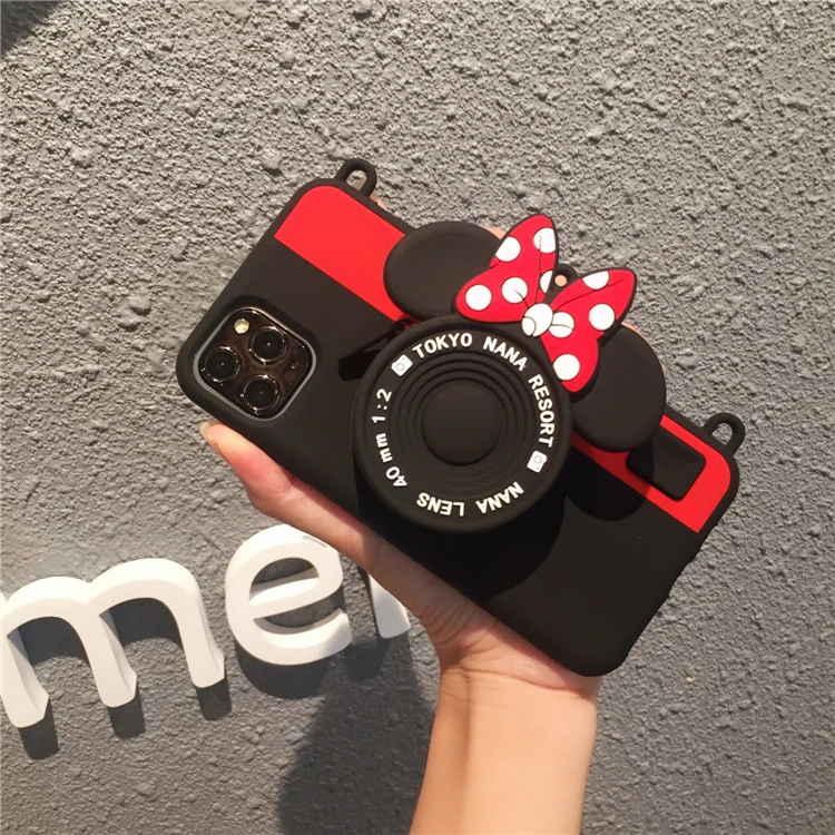

Super cute Silicone Cartoon Camera Design Case for iphone 11 pro max