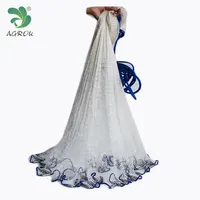 

AGROK American Style Fishing Net 12FT Drawstring Cast Net Multifilament Hand Throw Casting Net