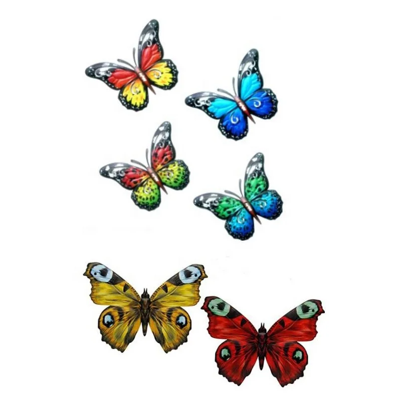 

Time Slow Amazon modern style creative outdoor indoor iron carving home wall hanging decoration metal butterfly wall decoration