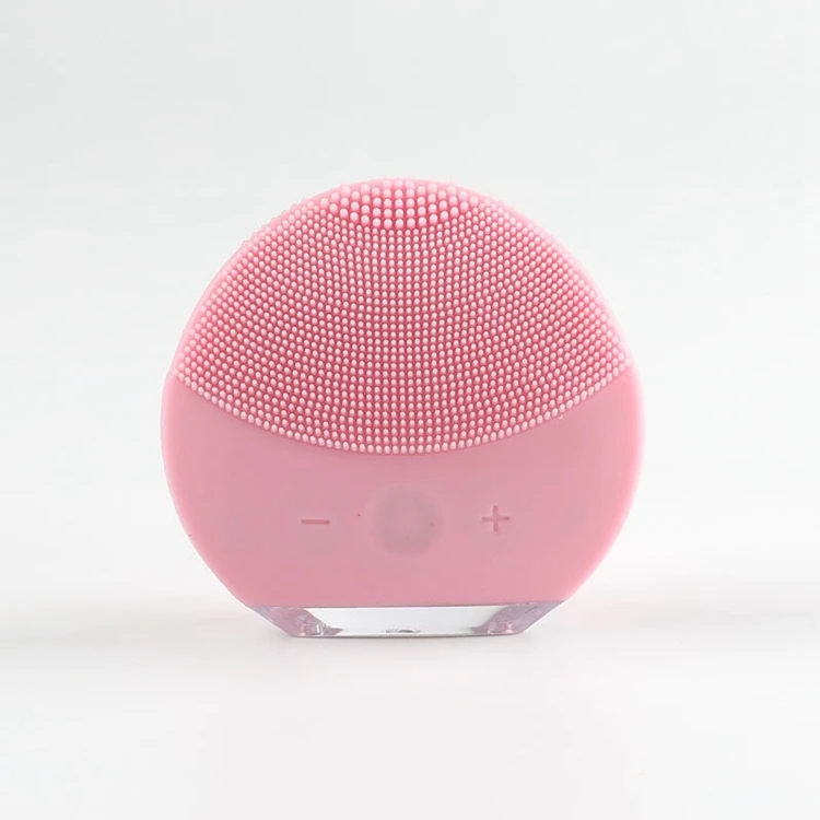 

Electronic Rechargeable Facial Massage Cleaner Electric Vibrating Silicone Pore Manual Cleaner Face Cleansing Brush