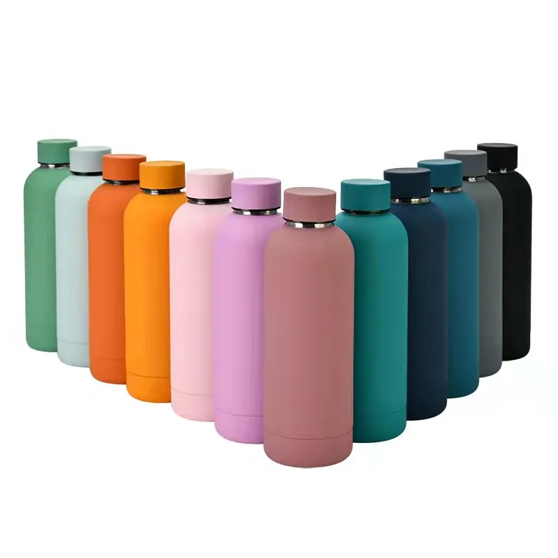 

2020 new small mouth big capacity sports bottle kettle 304 stainless steel thermos vacuum insulated water bottle, Customized color