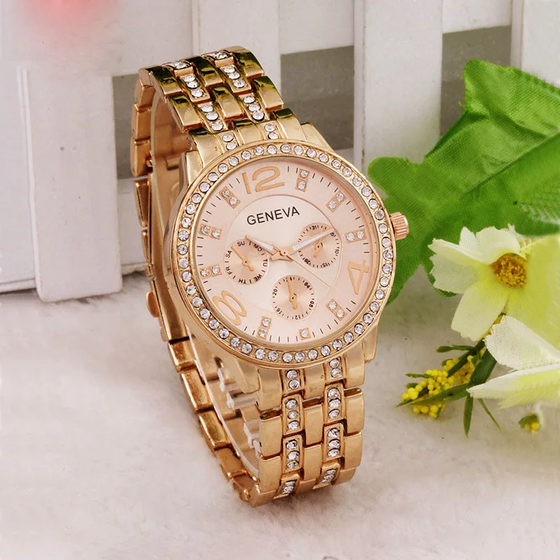 

AliExpress hot style ladies watch diamond fashion quartz watch women fashion steel band watch factory wholesale, As pic