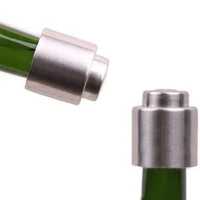 

Stainless Steel Wine Saver Pump with Silicone, Durable Vacuum wine Bottle Stoppers, Air Tight Wine Sealer