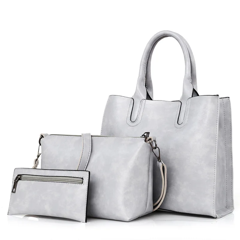 

2021 modern handbag set handbag sets 3 pieces lady hand bags purse sets