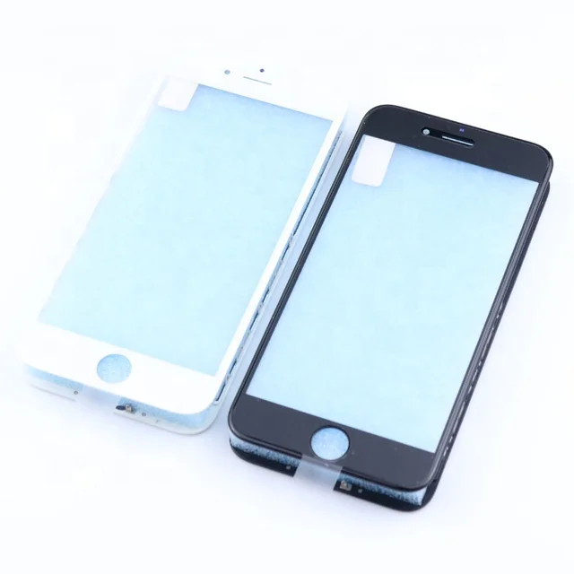 

YWangSen 3 in 1 front glass panel with bezel frame and oca For iphone in mobile phone LCDs, Black/white