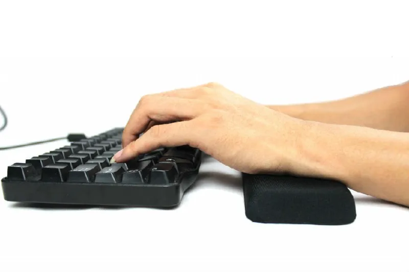 Elongated Ecofriendly Nonslip Silicone Computer Keyboard Pad With
