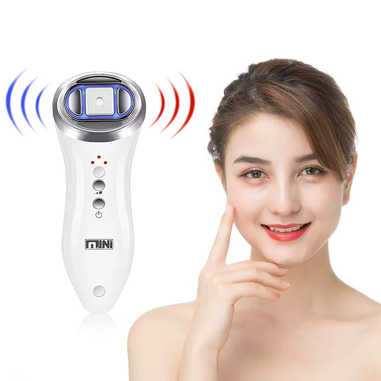 

Iksbeauty 2021 Portable Home Use Face Lift Body Slimming Machine Facial Masaj Anti-aging Anti-wrinkle Mini Hifu, White