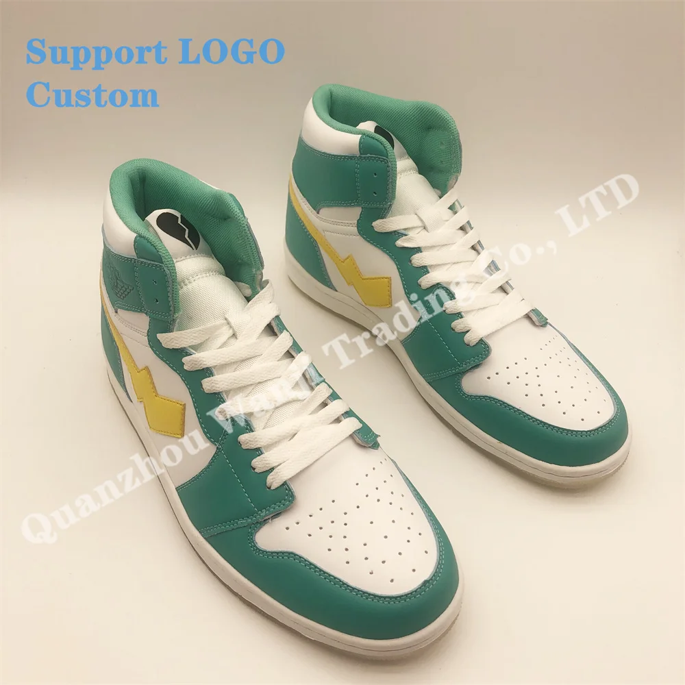 

Factory Original Custom AJ SB Genuine Leather Rubber Shoes Customized Laces Logo High Top Men's Basketball Shoes