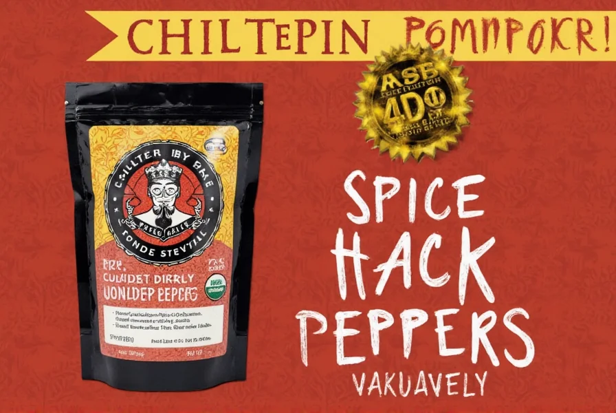 Chiltepin peppers stored in airtight jars