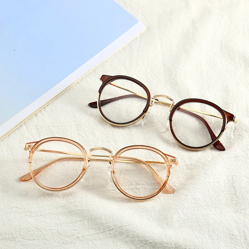 

SKYWAY New Retro Small Round Frame Glasses Frame Women Men Metal Optical Eyeglasses Frames