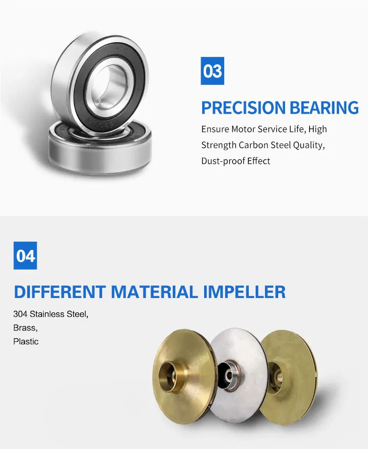 JET60 high pressure 0.55KW mini hot jet low voltage Self-Priming Jet water pump