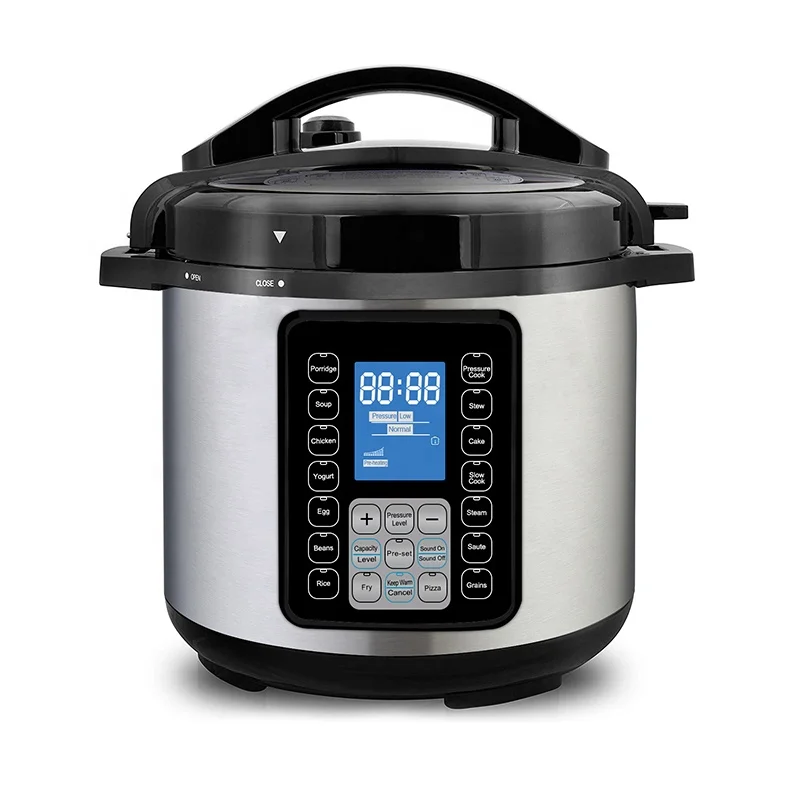 
UltraPot 6Q Electric Pressure Cooker 10 in 1 Hot Pot with Tempered Glass Lid 