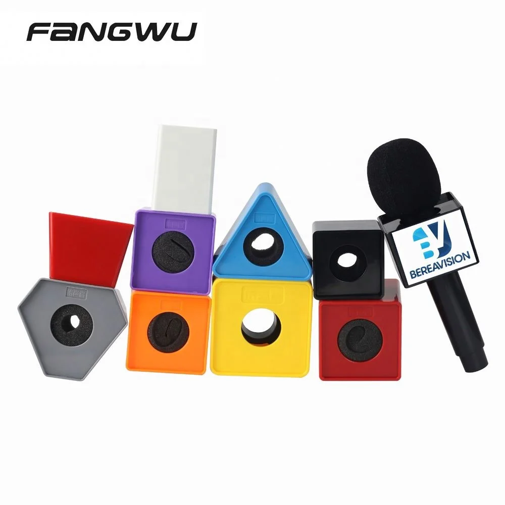 

High Quality Microphone Cover Logo Flag For Mic Holder Box