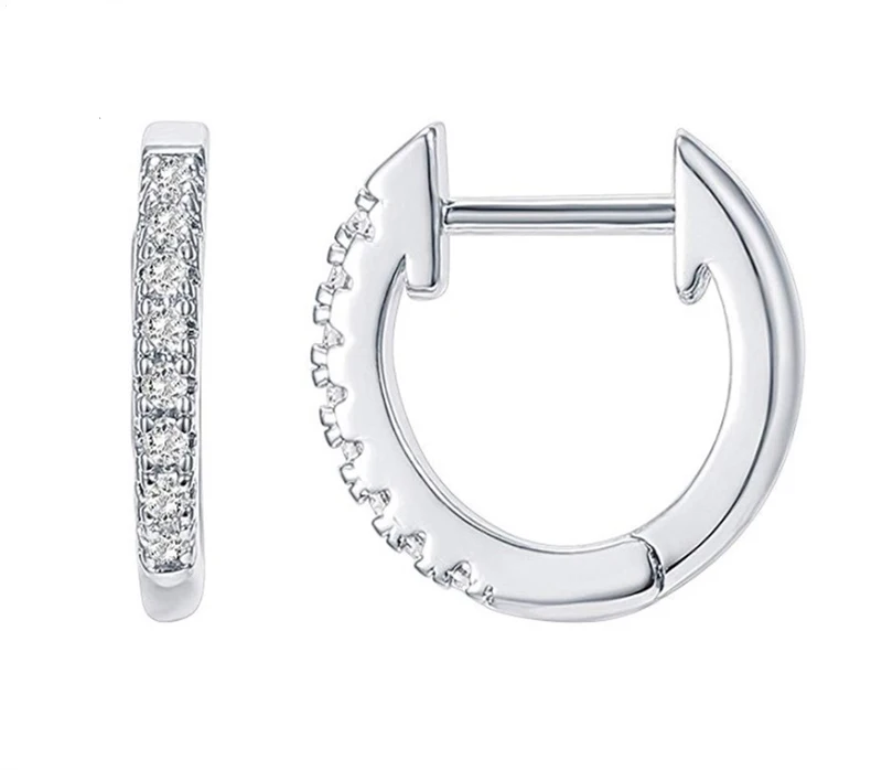 

Top quality fashion simple style rock cuff simple zirconia 925 sterling silver earring, Rose gold etc