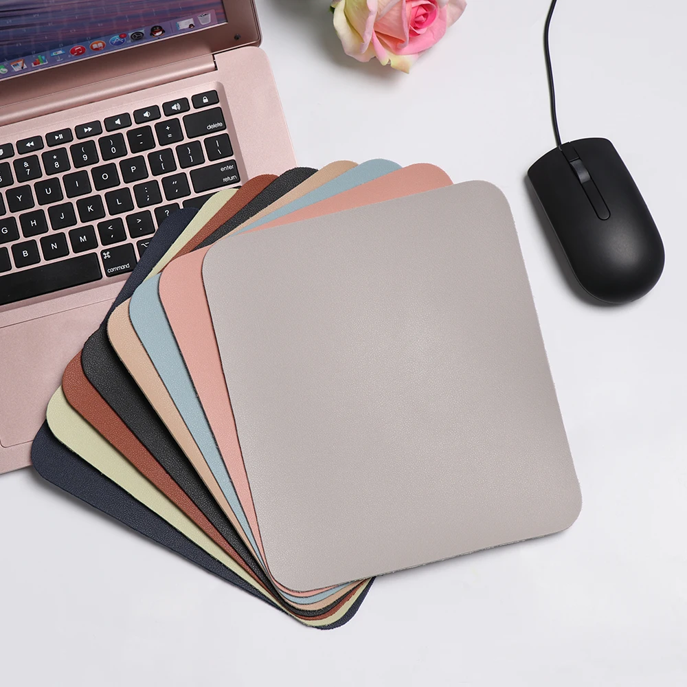 

Arrival Universal Anti-slip Mouse Pad Leather Gaming Mice Mat New Desk Cushion Fashion Comfortable For Laptop PC MacBook