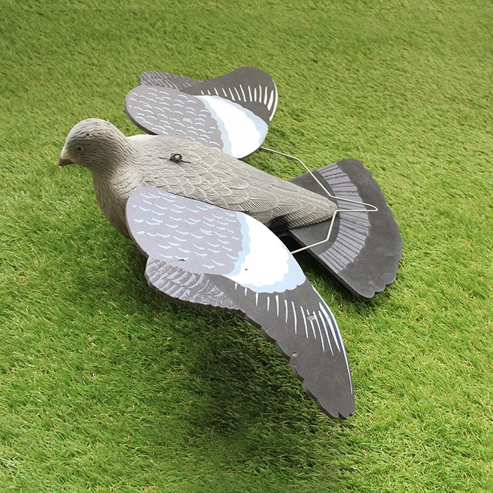 

Flying Plastic Hunting Pigeon decoy to scare bird, White