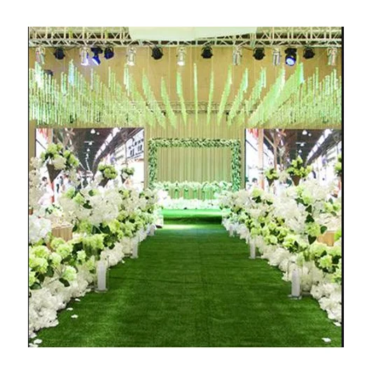 

High Density Leisure Artificial Turf Rich Color Plastic Grass For Wedding