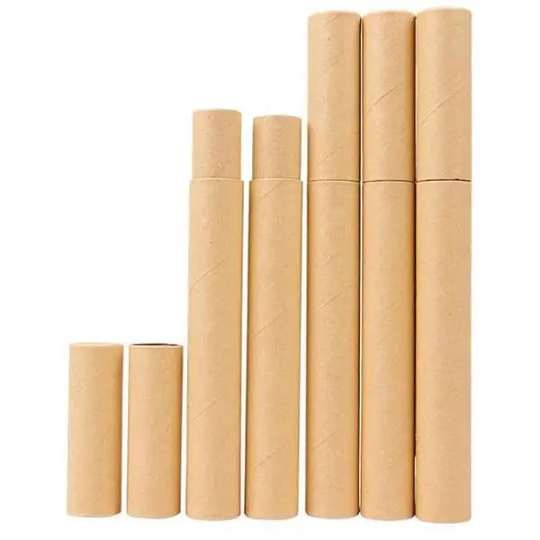 

Eco-friendly kraft cardboard cylinder box round packaging box incense stick paper tube