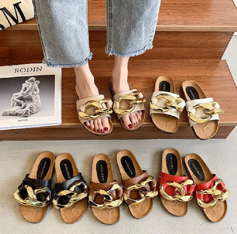 

Thick-soled Solid Color Slippers for Women Summer 2021 New Style Summer Female Casual Flat Slippers, Customized color