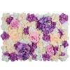 cheap wholesale 3D Effects Mix Plant Flower Wall Mats Rose Artificial Florals Flowers Wall Panel for Shop Decoration