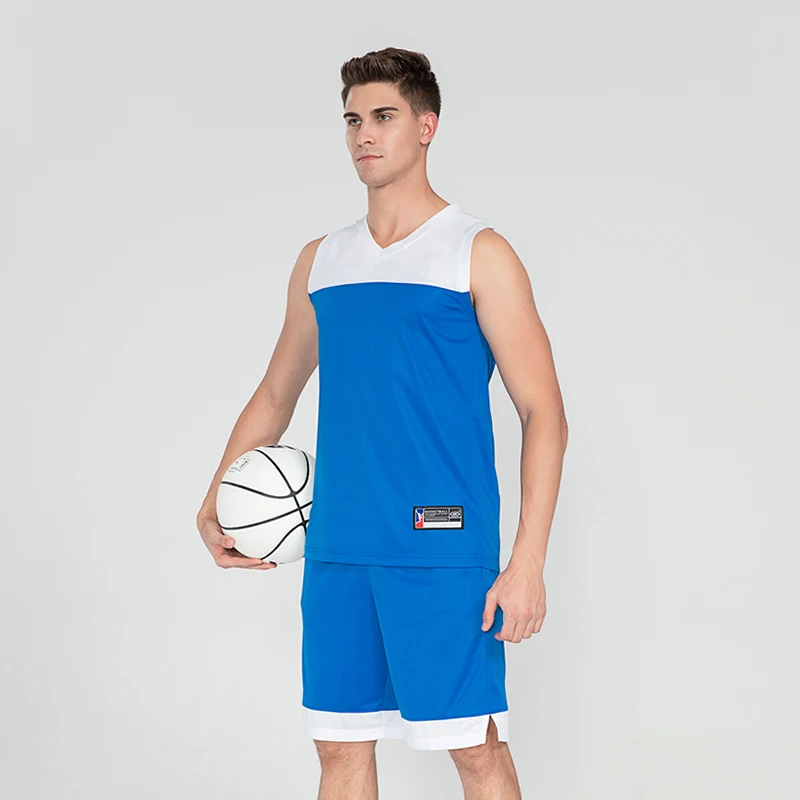 

New Model Men Sportswear Basketball Jersey Custom Print Basketball Uniform Set, White,blue,red,black