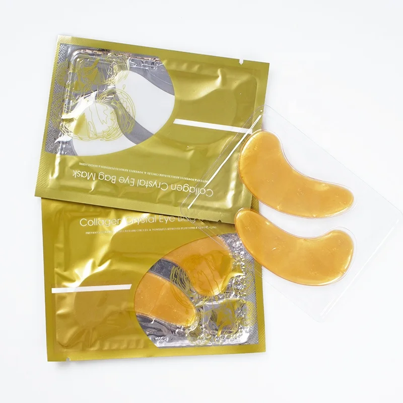 

Wholesales High Quality Crystal Gel Eye Patch Moisturizing 24k Gold Collagen Eye Mask, Customized color