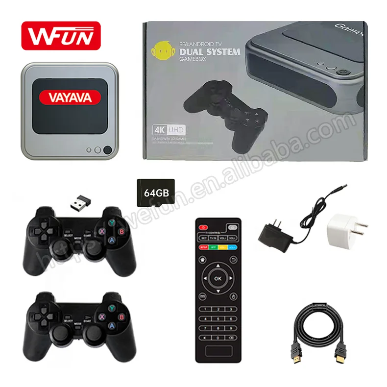 

Super Gamebox G7 Android 4K Wifi TV Gaming Console Dual System Retro HD Arcade Video Games Consola with 64GB Memory 9000+ games