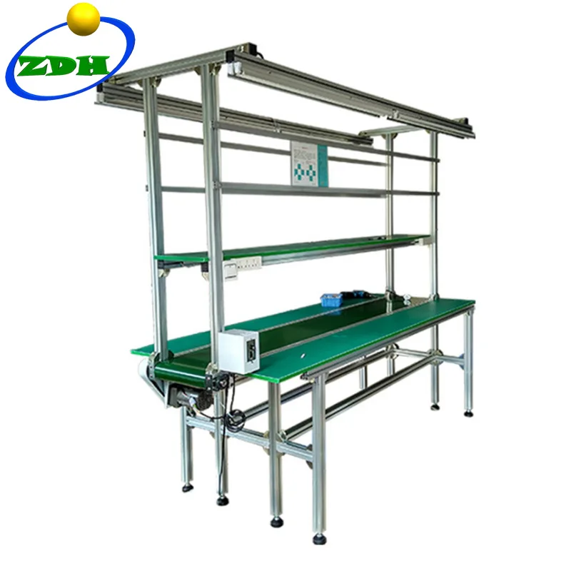 Hot Selling Independent Working Tables PCV Belt Conveyor Assemble Line