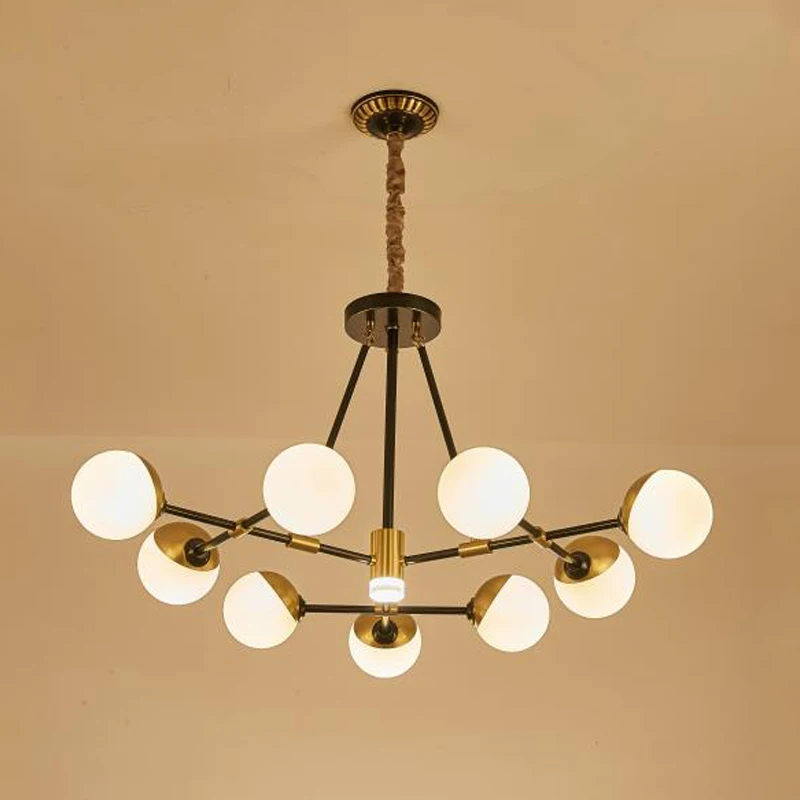 Nordic Home Decoration pendant lights  postmodern creative Iron lamp personality  ball modern led chandelier