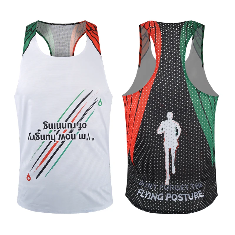 Custom Cycling Clothes Welded Seamless Racing Marathon Singlet Vest Sleeveless tank Top for Run Marathon Triathlon