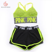 

2020 gym fitness custom women Comfortable pack yoga sports bra and shorts set